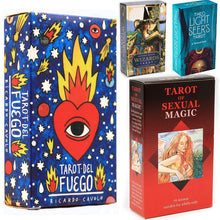 Load image into Gallery viewer, Tarot del Fuego Cards Tarot for Deck Oracles Electronic Guide Book Game Toy by Ricardo Cavolo Light Seer Dreams Wizards Toy