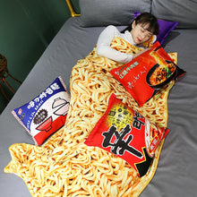 Load image into Gallery viewer, Millffy Funny Cool Blanket Gift Instant Noodle Blanket Throw Pillow Plush Blanket For Home Sofa Office And Car blanket
