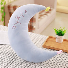 Load image into Gallery viewer, cute Sky Series Stuffed Moon, Star Clouds bowknot Plush Baby Toys Soft Cushion Nice baby sleeping Pillow kids gifts home decor
