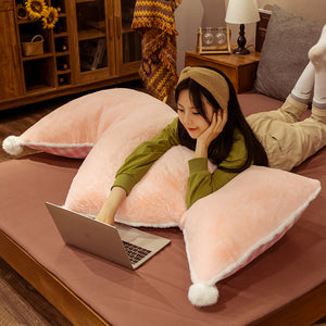 Cute Double-sided Crown Shaped Plush Pillow Stuffed Sofa Chair Bed Cot Decor Pillow Pink/Green/Grey Throw Pillow Toy Girl Gift