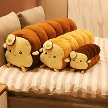 Load image into Gallery viewer, Cute Creative Poached Egg Toast Stuffed Pillow Soft Kawaii Bread Plush Toy Simulation Food Doll Sleep Pillow Cushion Kids Gift

