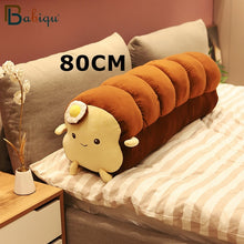 Load image into Gallery viewer, Cute Creative Poached Egg Toast Stuffed Pillow Soft Kawaii Bread Plush Toy Simulation Food Doll Sleep Pillow Cushion Kids Gift

